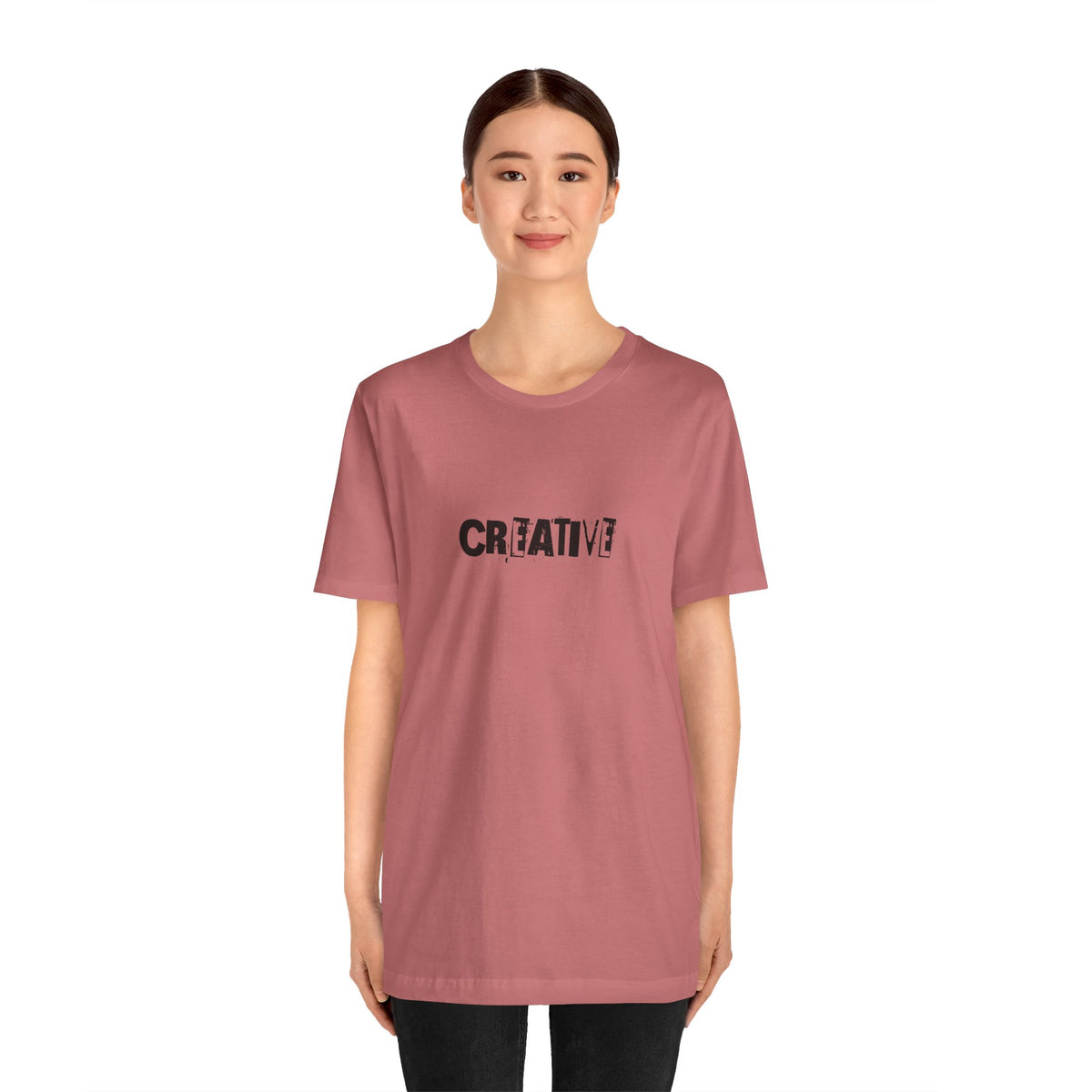 Creative text T-Shirt | distressed typography, minimalist art