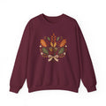 Autumn Foliage Bouquet Sweatshirt | Fall Leaves Acorn Crewneck