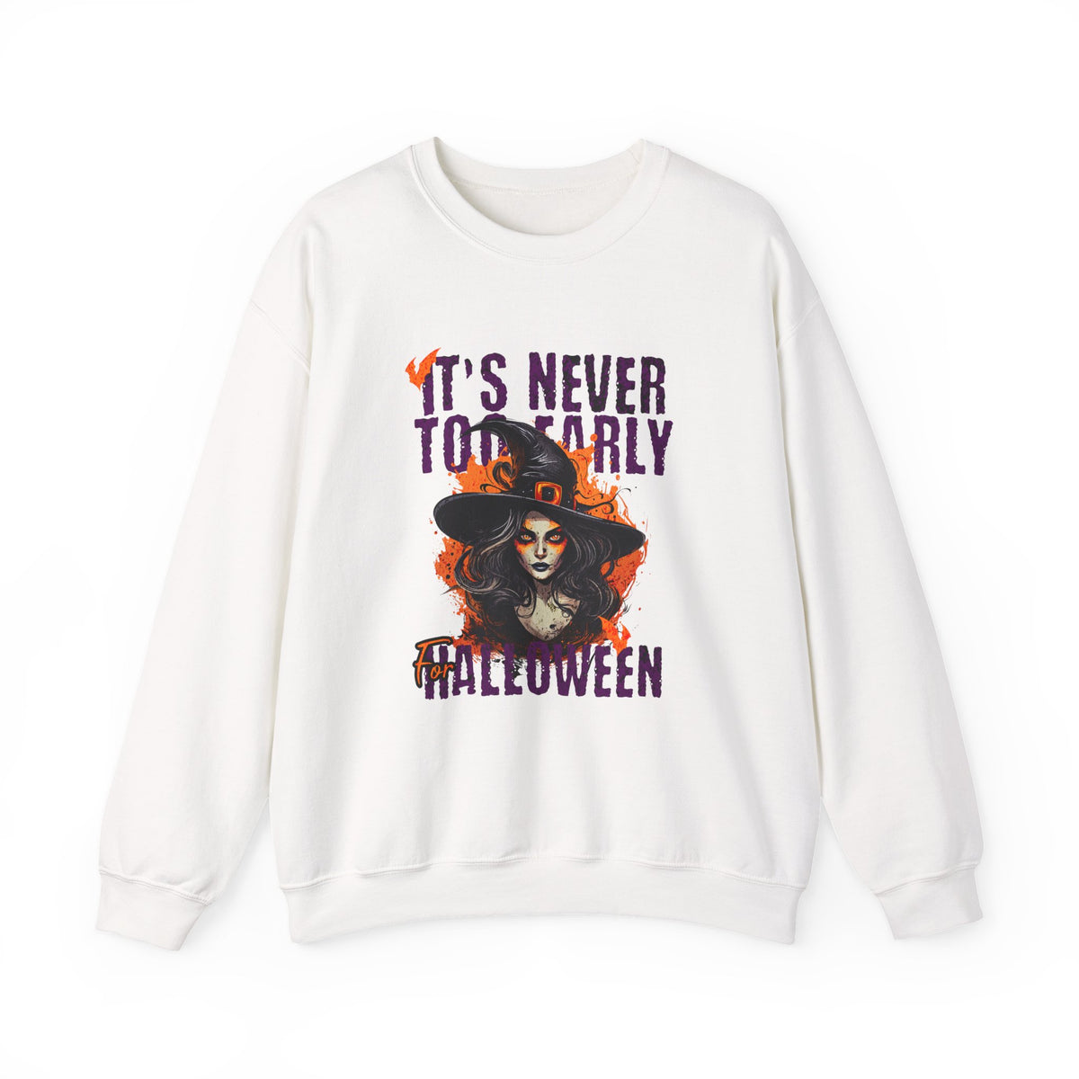 Halloween Witch Crewneck Sweatshirt | Halloween Graphic