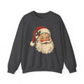 Vintage Santa Face Crewneck Sweatshirt | Retro Christmas Holiday Sweater