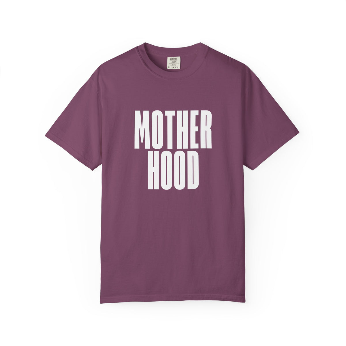 MOTHERHOOD bold block text Comfort Colors T-Shirt | Mom shirt, Typography tee