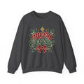 Merry Everything Christmas Sweatshirt | Holiday Script Holly Bow Crewneck
