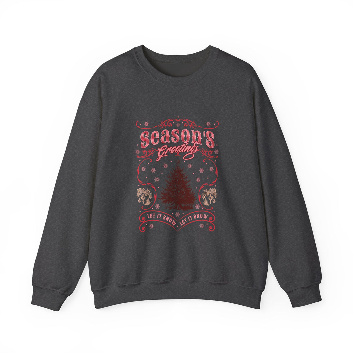 Holiday Sweatshirt Coquette Style | Season's Greetings Vintage Christmas Tree Crewneck