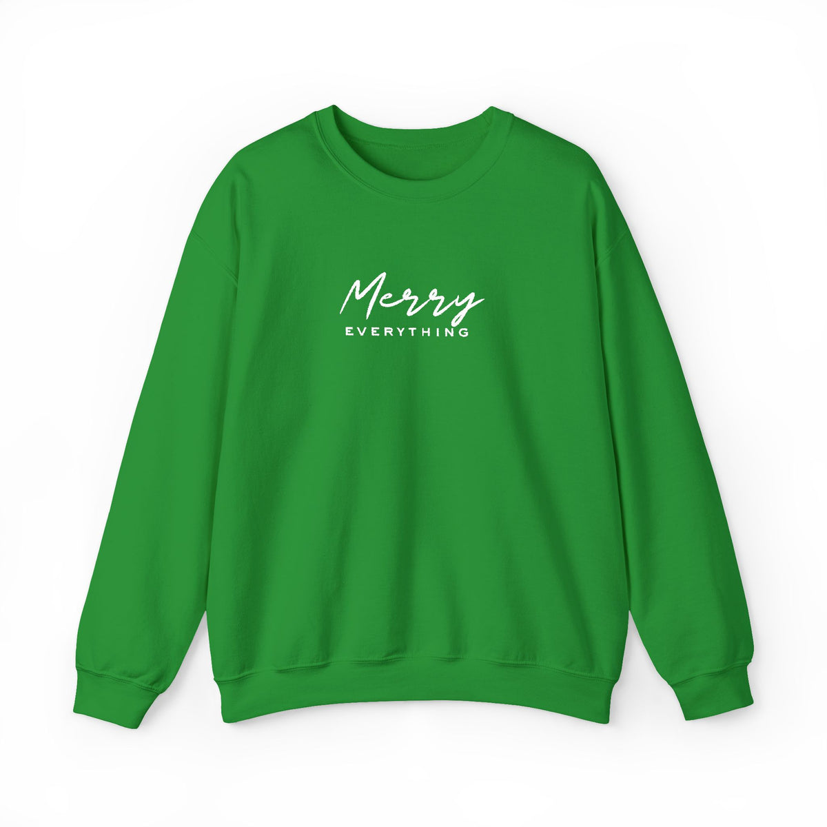 Embroidered Sweatshirt Christmas | Merry Everything Minimalist Crewneck