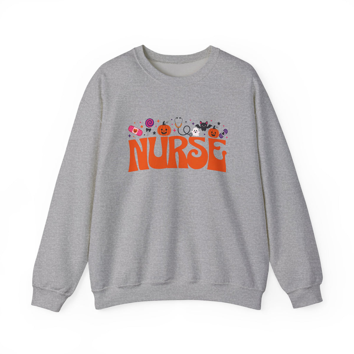 Halloween Nurse Crewneck Sweatshirt | Nurse Halloween Design