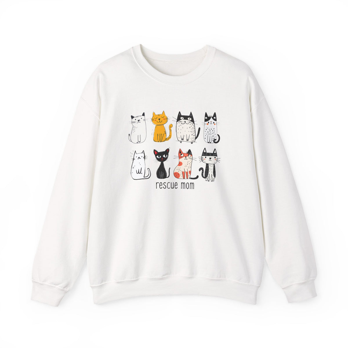Rescue Mom Cats sweatshirt | Cat Mom Crewneck, Animal Rescue Shirt