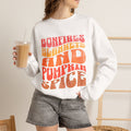 Bonfires Blankets and Pumpkin Spice Sweatshirt | Fall Cozy Typography