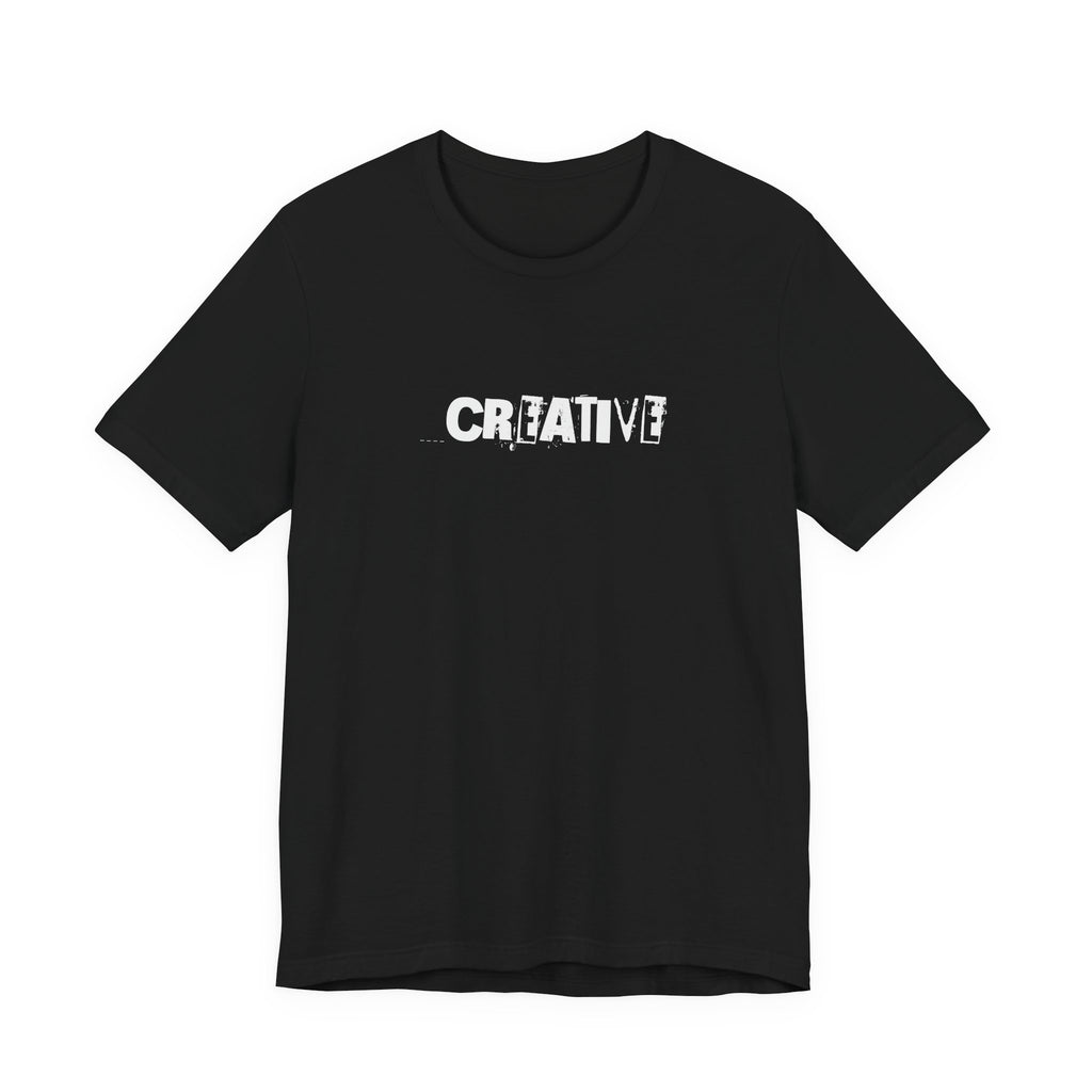 Creative Distressed Text T-Shirt | Minimal Typography Graphic Tee