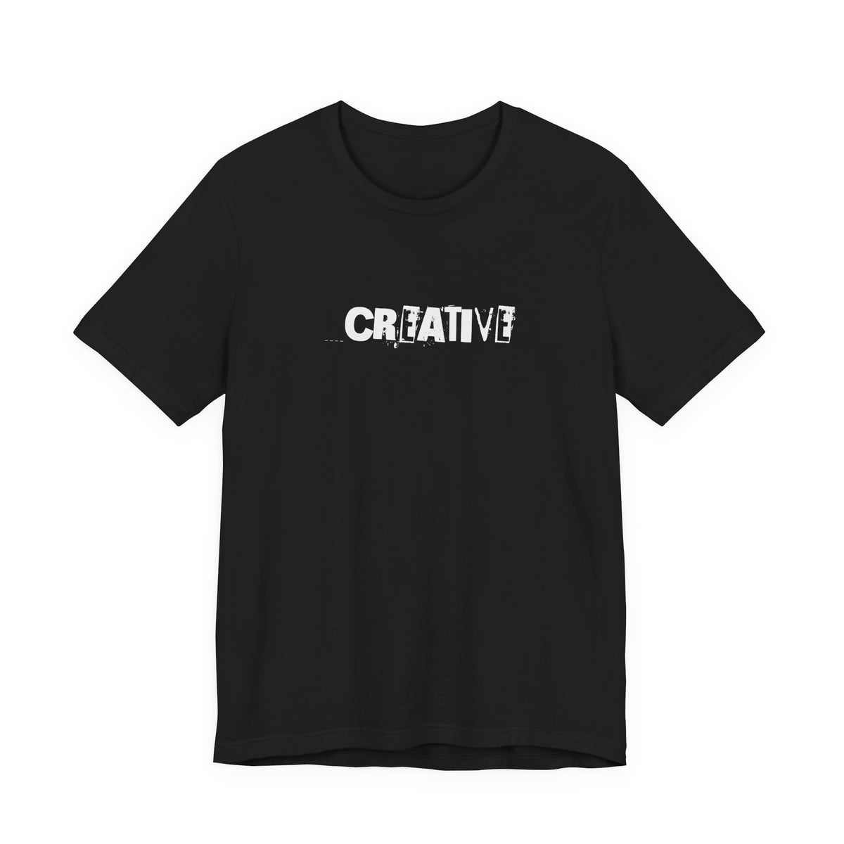 Creative Distressed Text T-Shirt | Minimal Typography Graphic Tee
