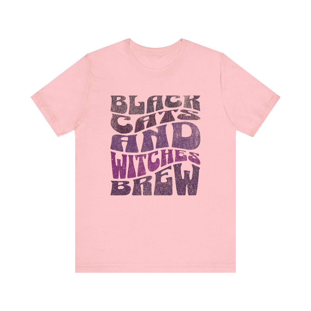 Black Cats and Witches Brew T-Shirt | Halloween Witchy Typography