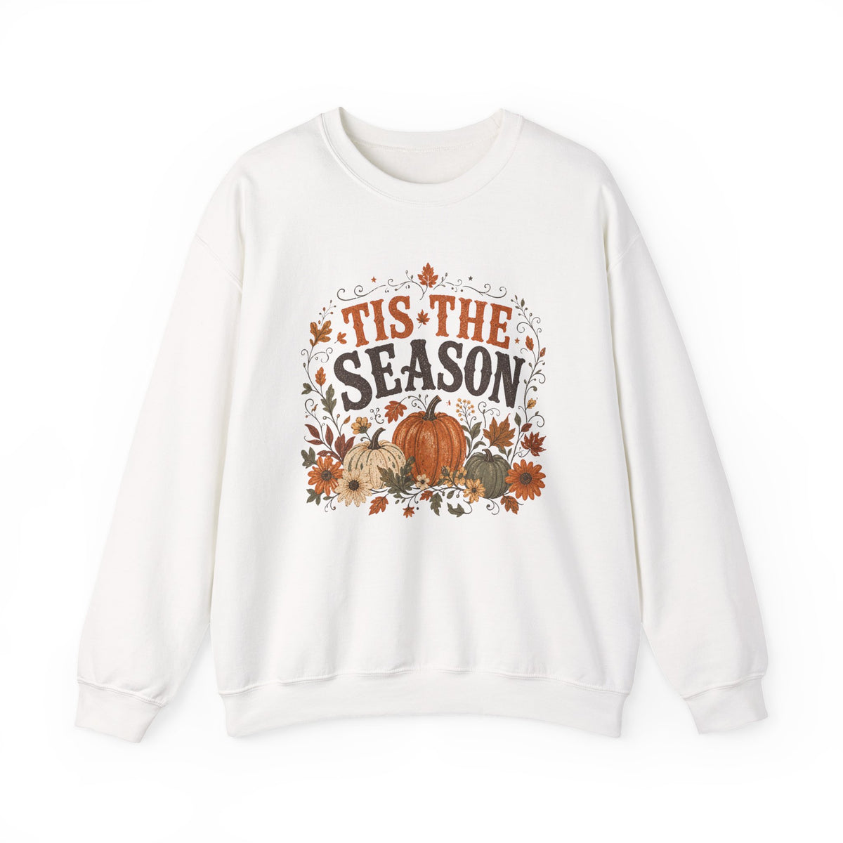 Tis The Season pumpkin floral sweatshirt | Fall autumn harvest crewneck