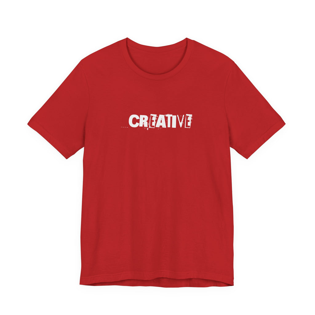 Creative Distressed Text T-Shirt | Minimal Typography Graphic Tee