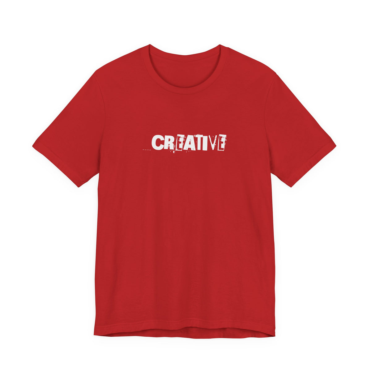 Creative Distressed Text T-Shirt | Minimal Typography Graphic Tee