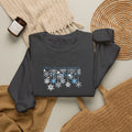 Embroidered Sweatshirt Winter Snowflakes | Slow Living Season Christmas