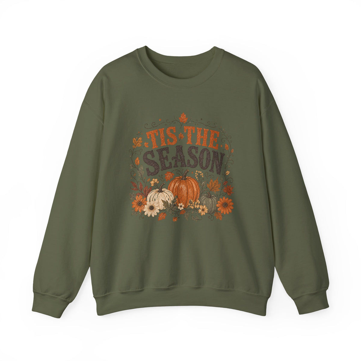 Tis The Season pumpkin floral sweatshirt | Fall autumn harvest crewneck