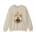 Autumn Cute Halloween Ghost Couple Sweatshirt | Moon Fall Floral Illustration