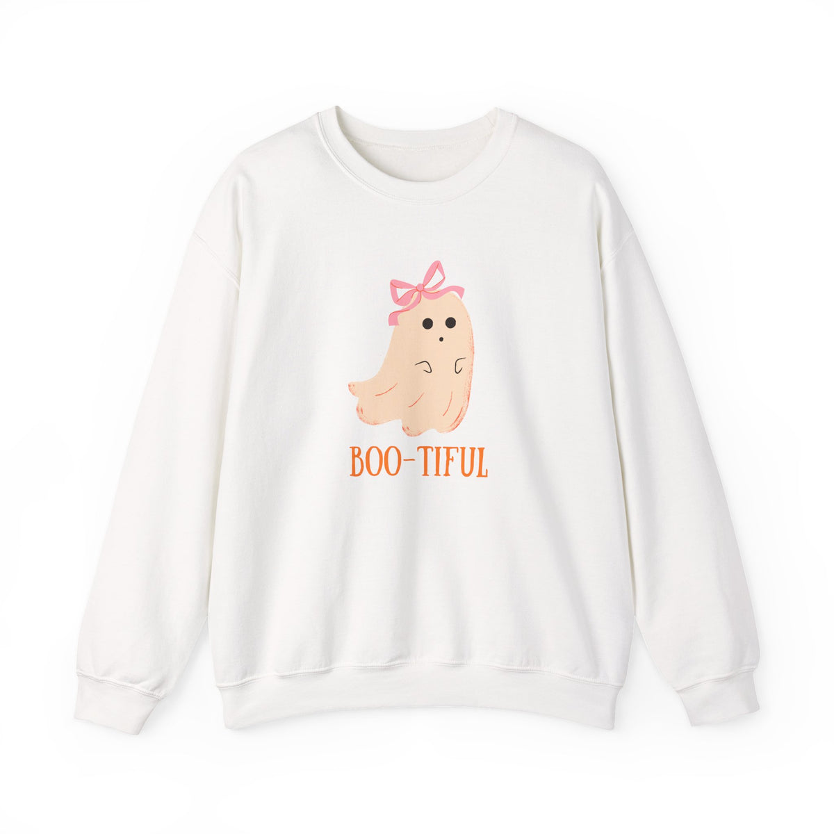 Cute Pastel Ghost Boo-tiful Crewneck | Halloween Ghost Sweatshirt