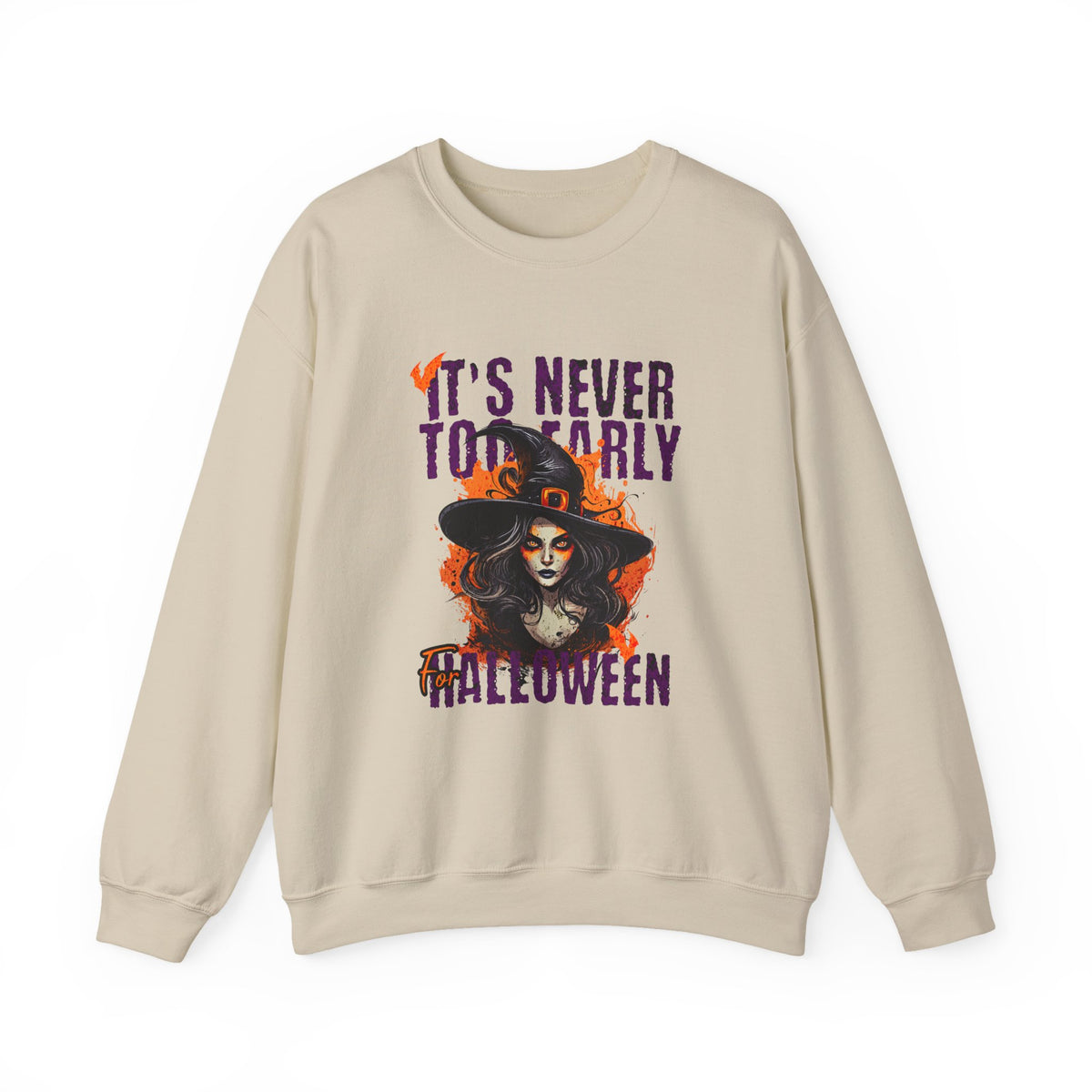Halloween Witch Crewneck Sweatshirt | Halloween Graphic
