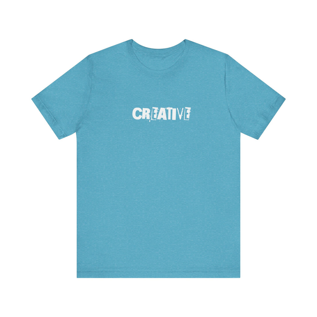 Creative Distressed Text T-Shirt | Minimal Typography Graphic Tee