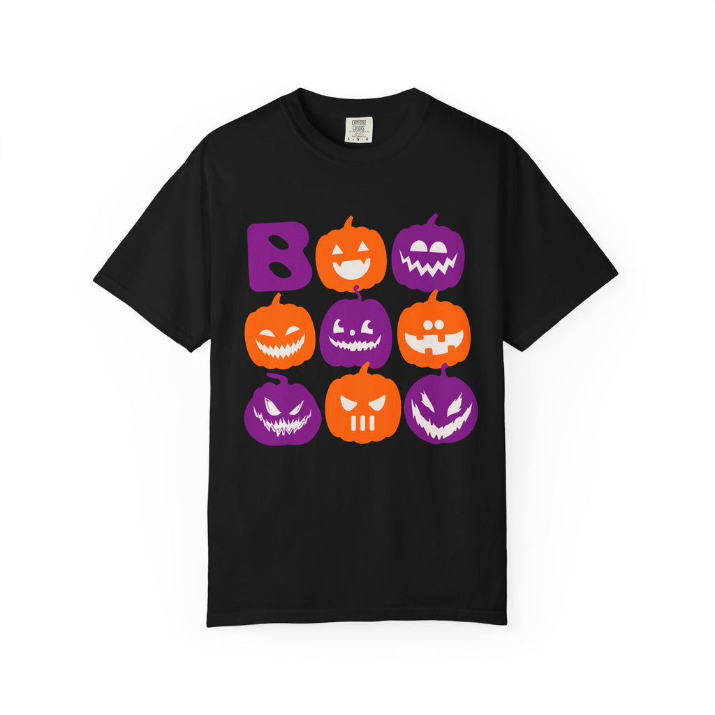 BOO Jack-O-Lantern Pumpkins T-shirt | Halloween Pumpkin Faces