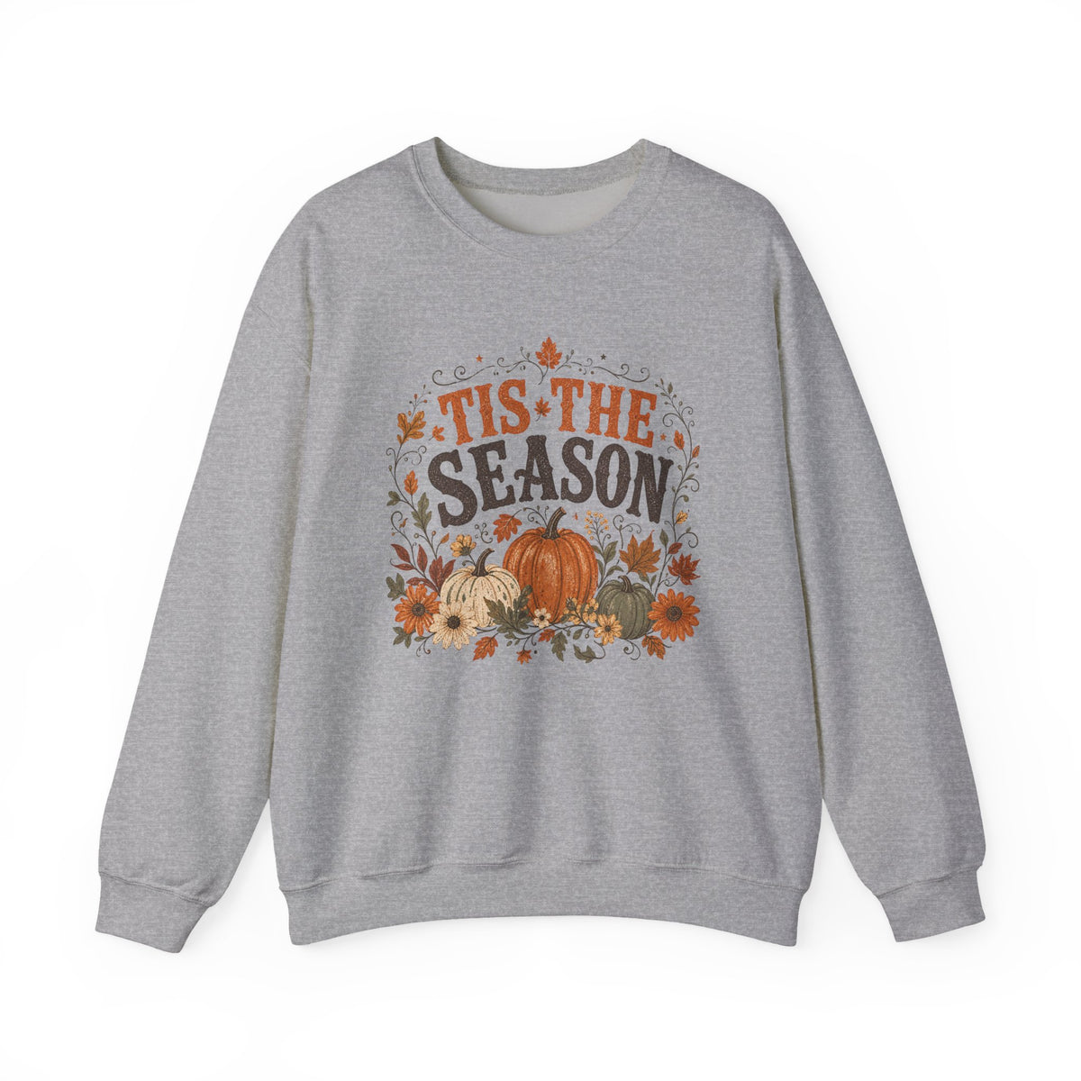 Tis The Season pumpkin floral sweatshirt | Fall autumn harvest crewneck
