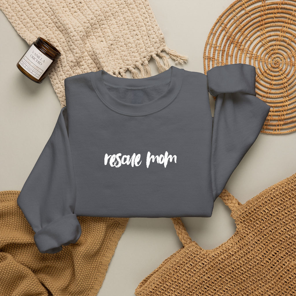 Embroidered Sweatshirt Rescue Mom | Pet Lover Gift Christmas Gift for Her