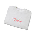 Embroidered Sweatshirt Mahj | Mahjong Minimal Script Crewneck