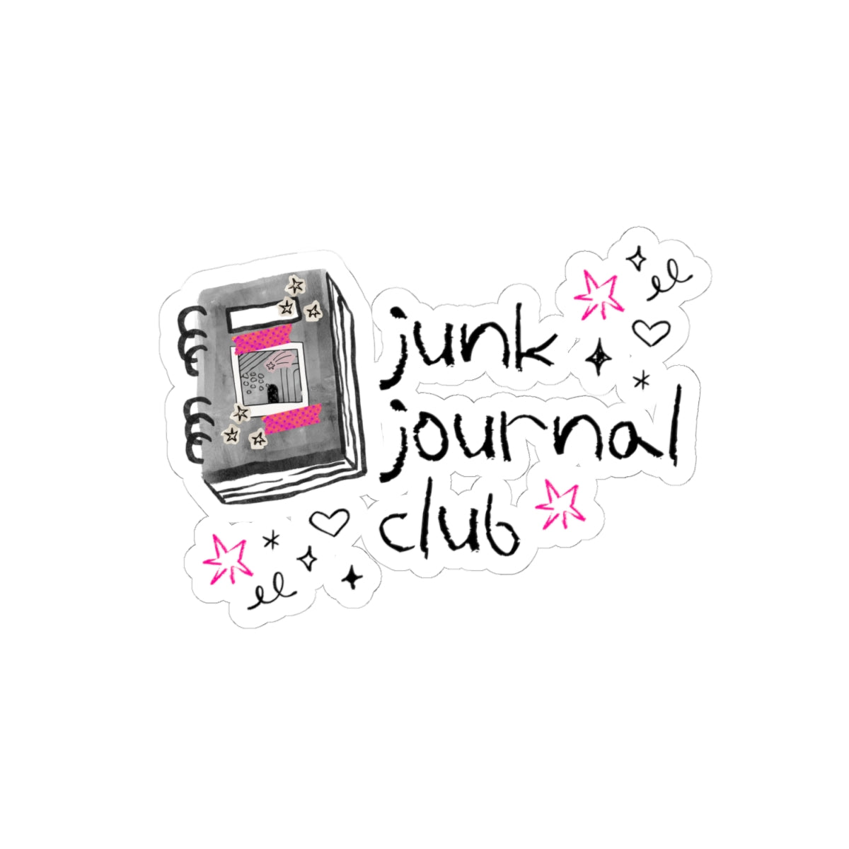 Junk Journal Club stickers | Kiss-Cut Sticker