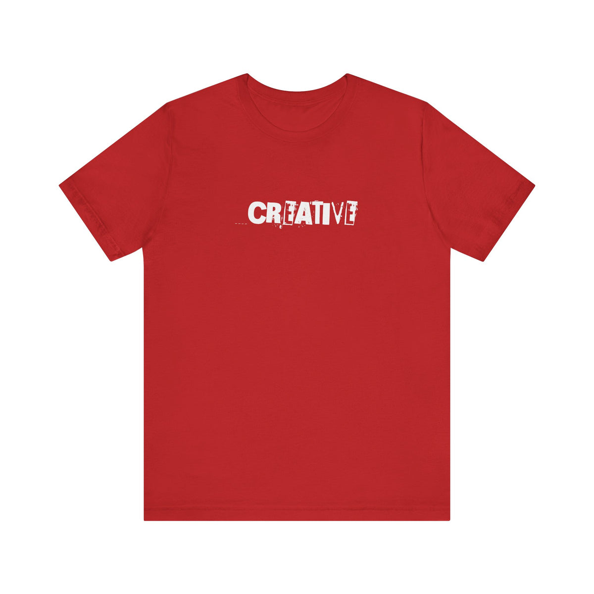 Creative Distressed Text T-Shirt | Minimal Typography Graphic Tee