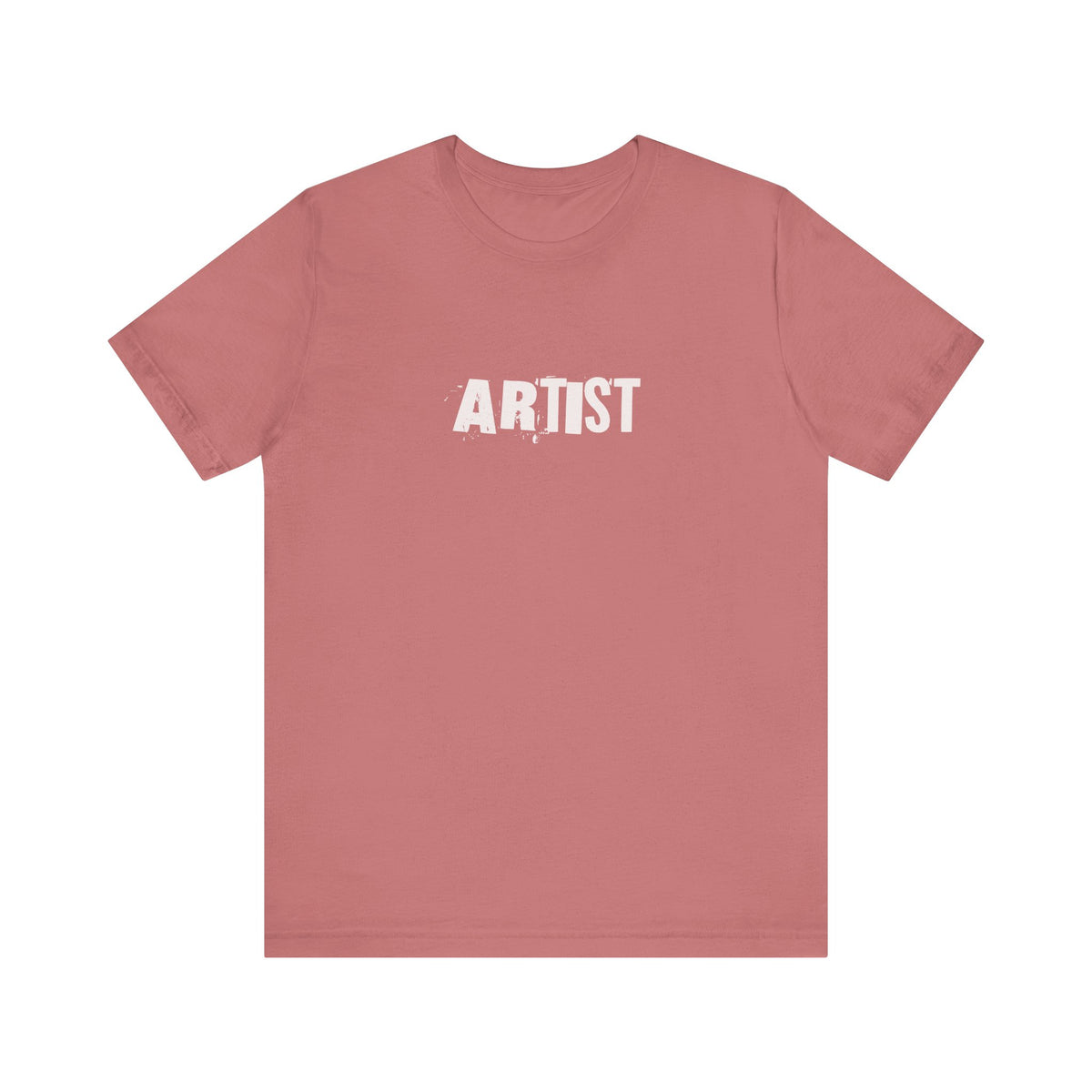 Artist T-Shirt | Minimal Distressed Text Graphic, Short Sleeve Tee