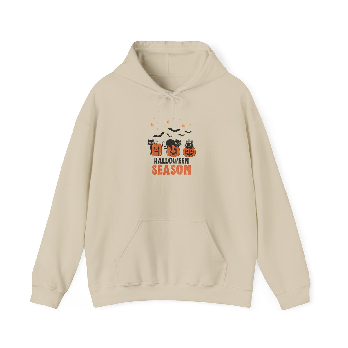 Halloween Pumpkin Black Cat Trio Hoodie | Jack-O'-Lanterns, Bats