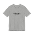 Creative text T-Shirt | distressed typography, minimalist art