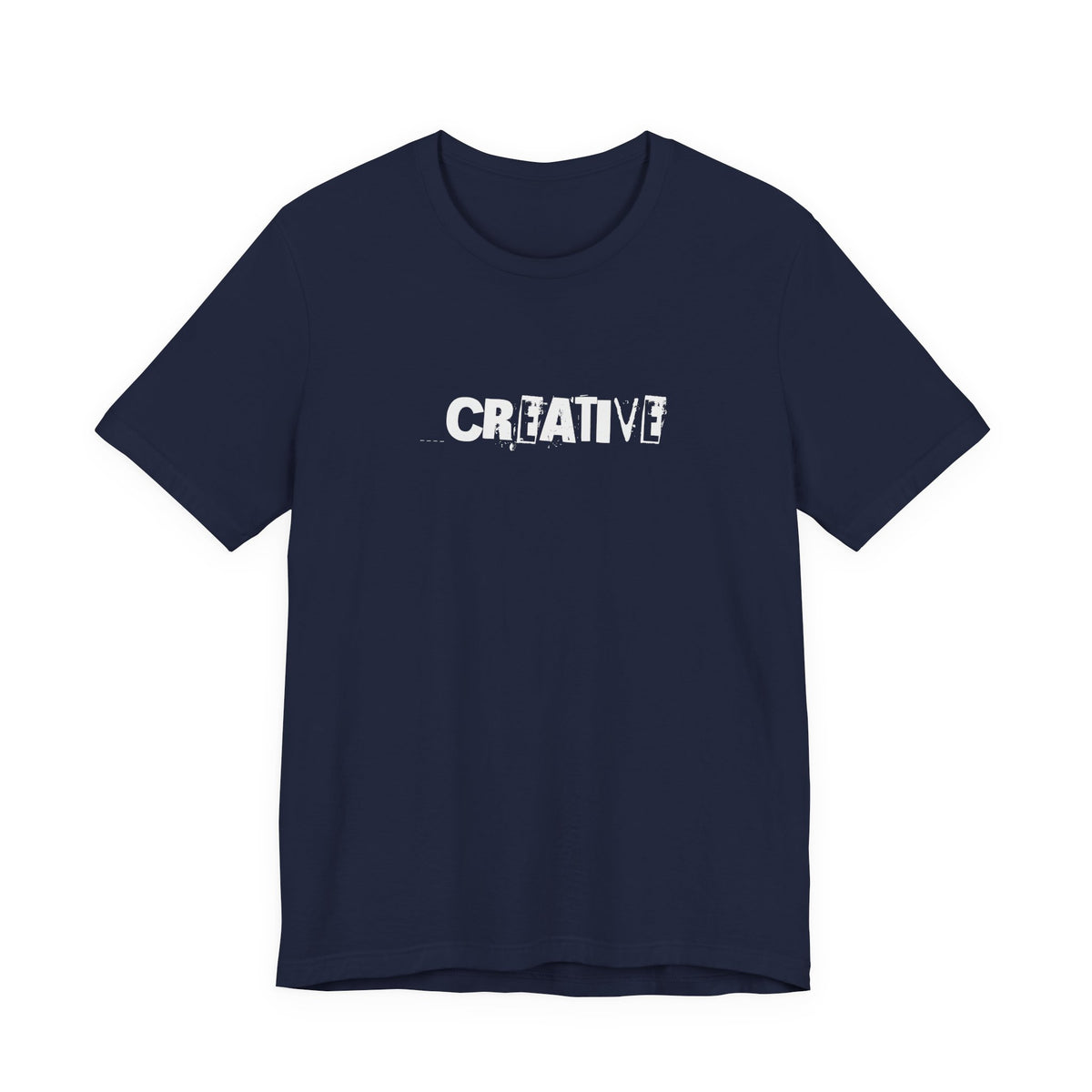 Creative Distressed Text T-Shirt | Minimal Typography Graphic Tee