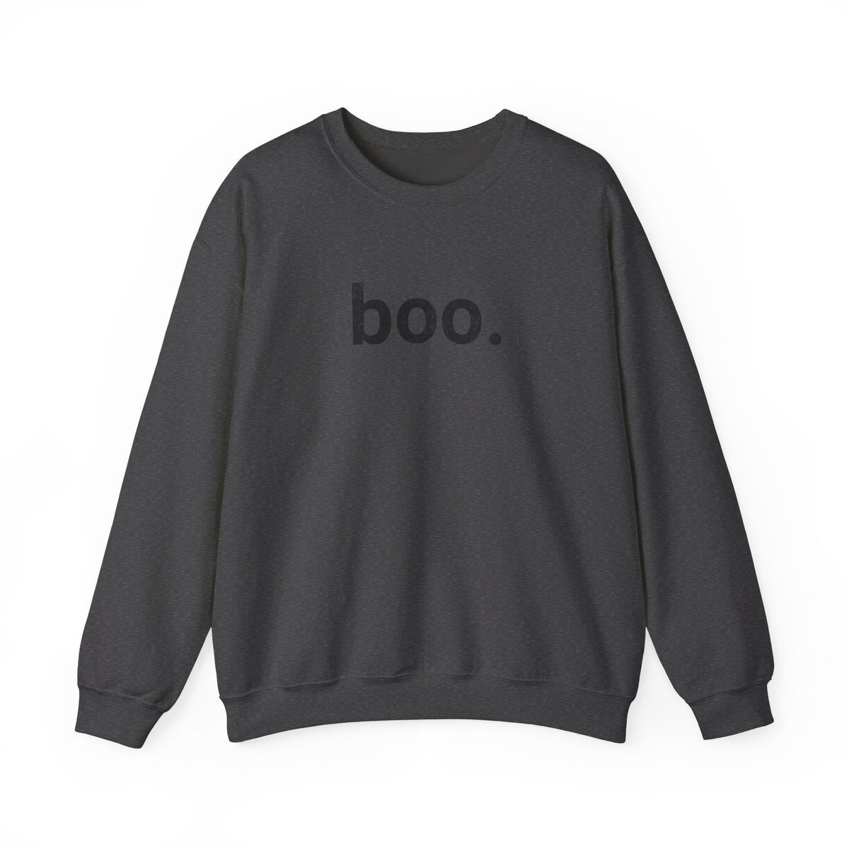 boo distressed sweatshirt | Minimal Halloween Text Design