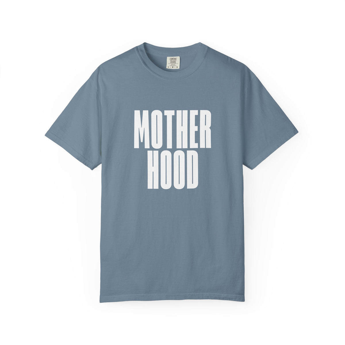 MOTHERHOOD bold block text Comfort Colors T-Shirt | Mom shirt, Typography tee