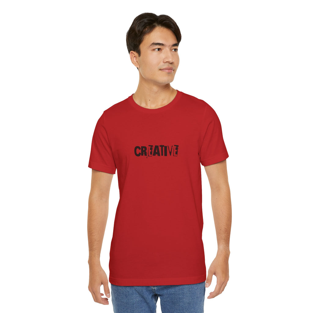 Creative text T-Shirt | distressed typography, minimalist art