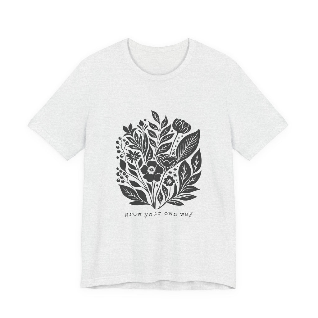 Botanical Floral Illustration Tee | Grow Your Own Way