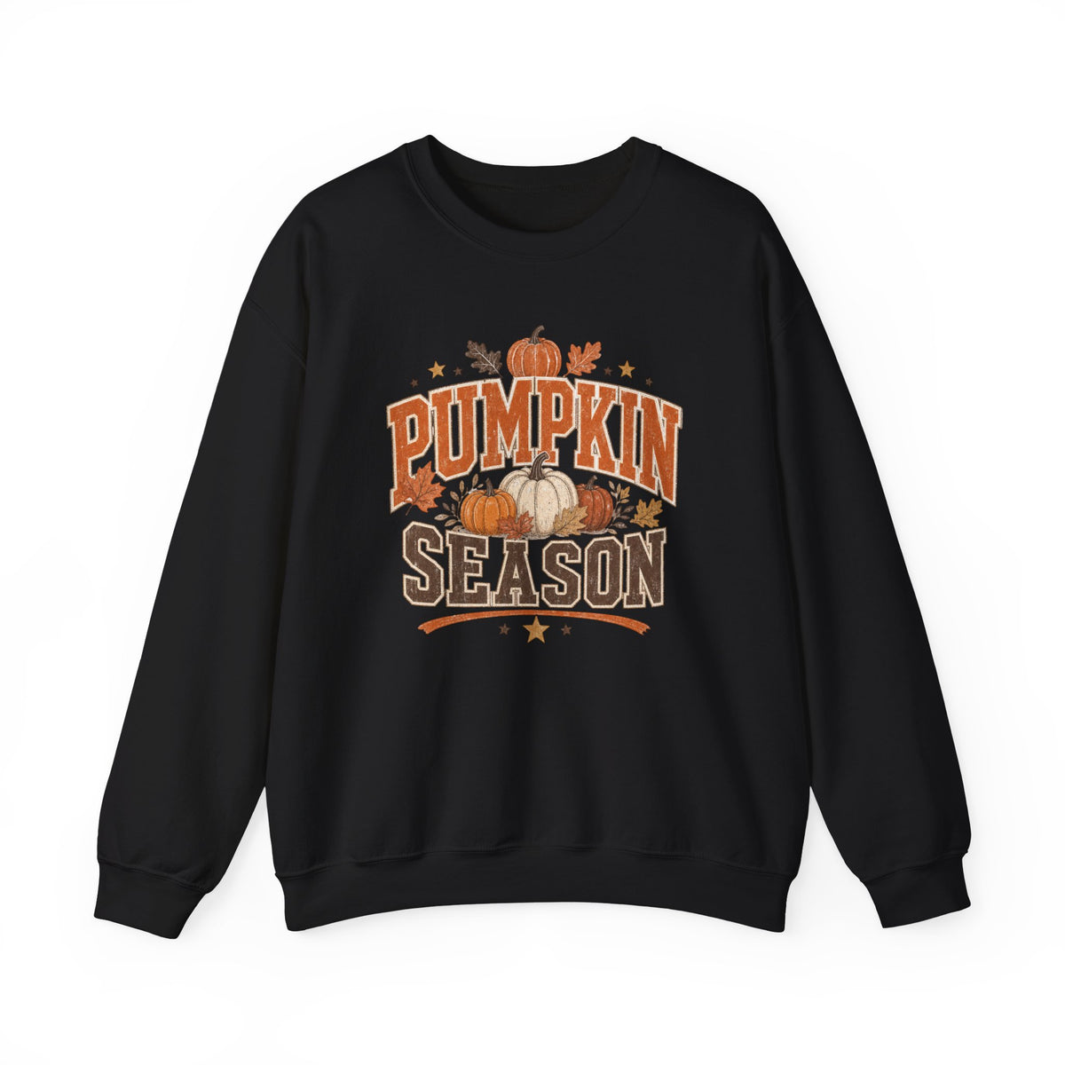 Pumpkin Season Sweatshirt | Fall Pumpkin Graphic, Autumn Leaves