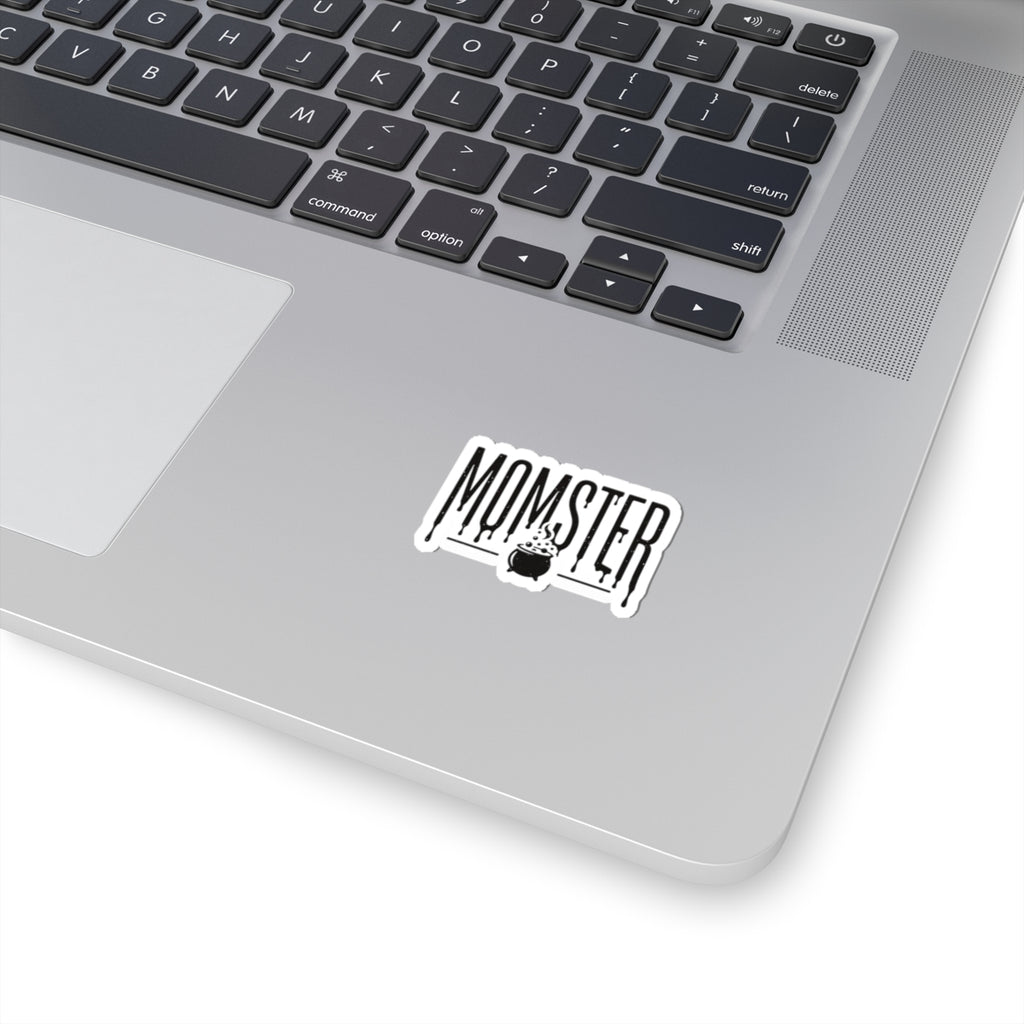 Momster Halloween Kiss-Cut Sticker â€” Funny Mom Witch Cauldron Decal