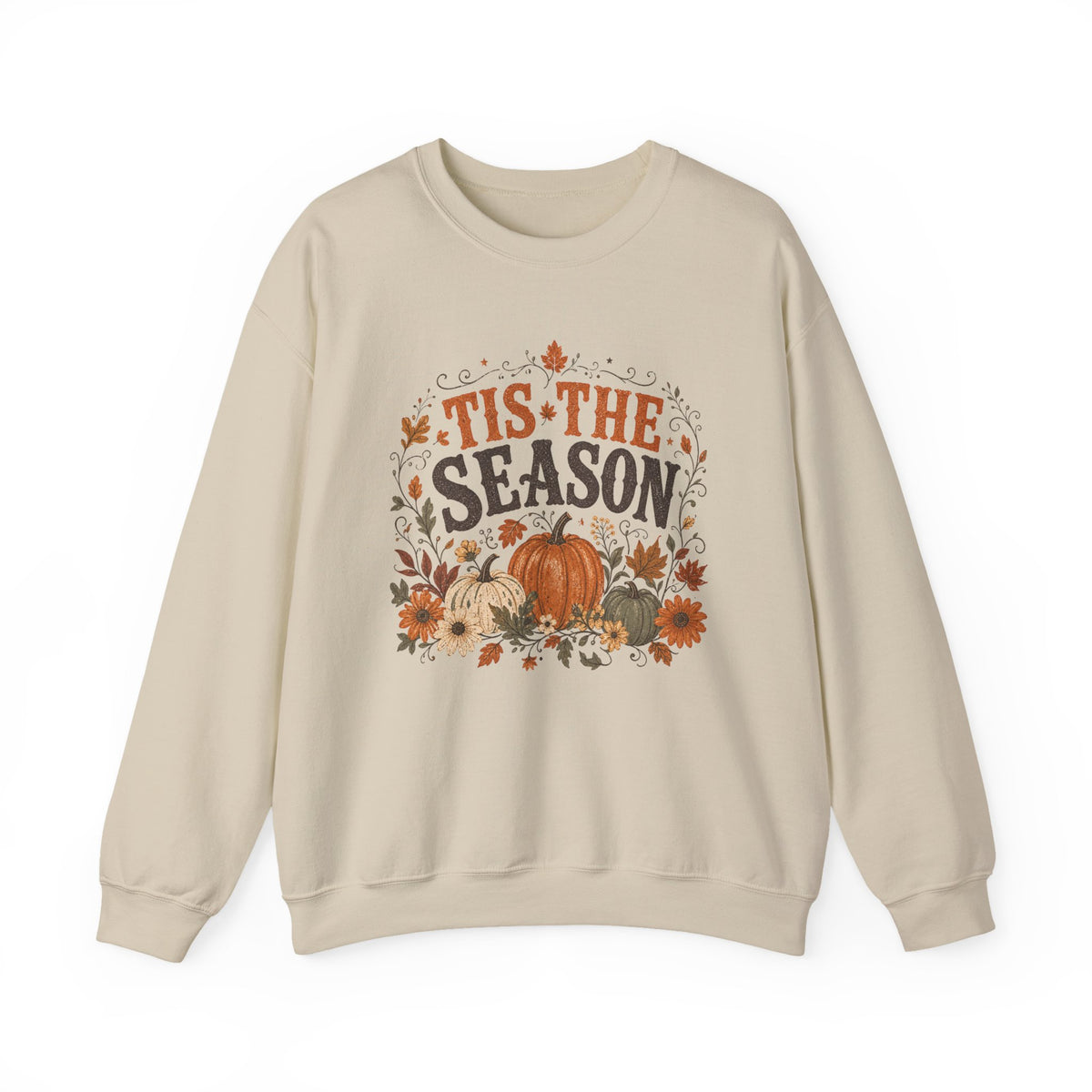 Tis The Season pumpkin floral sweatshirt | Fall autumn harvest crewneck