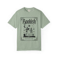 Bookish Skeletons Comfort Colors Tshirt | Gothic book lover tee, occult reading design