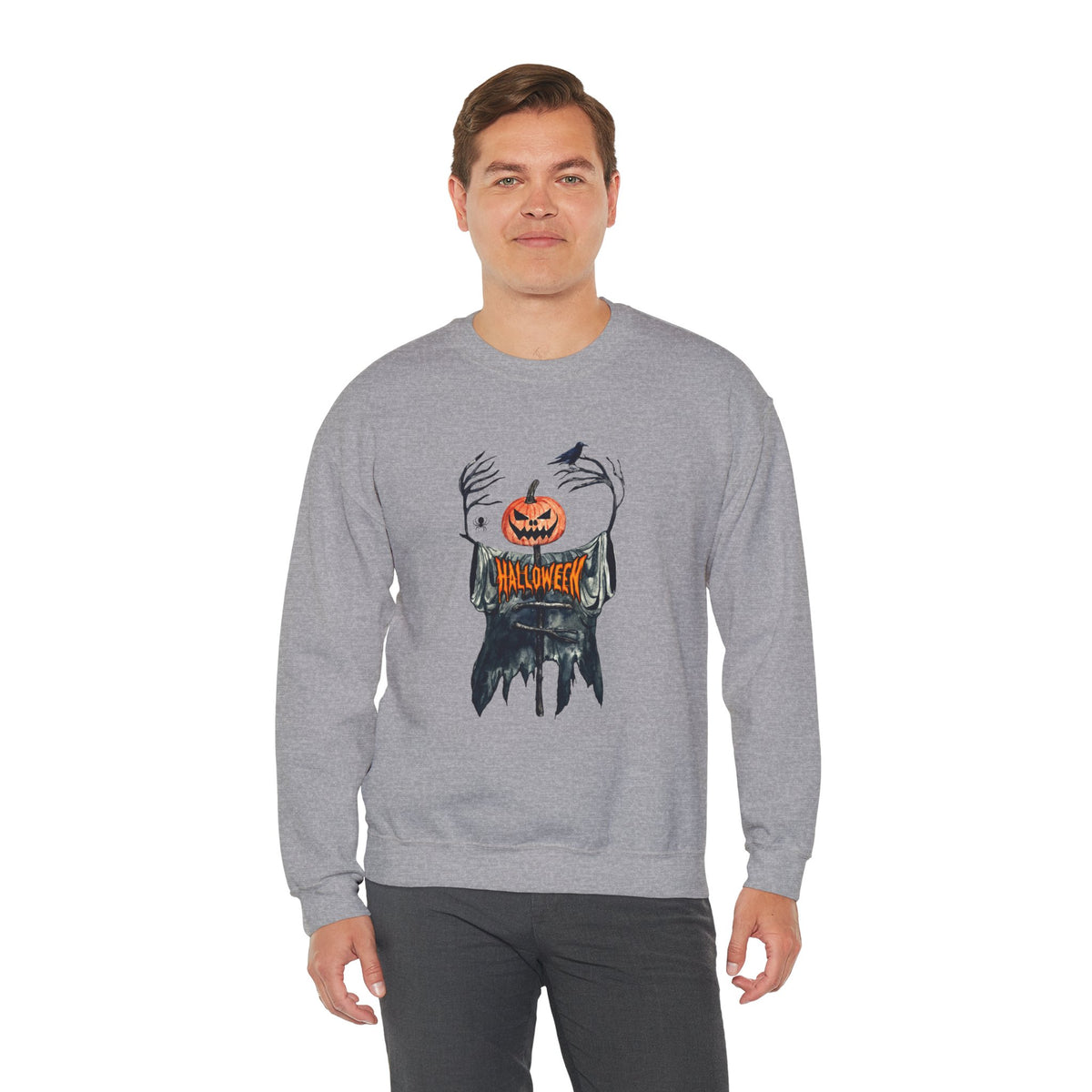 Scary Pumpkin Head Halloween| Sweatshirt