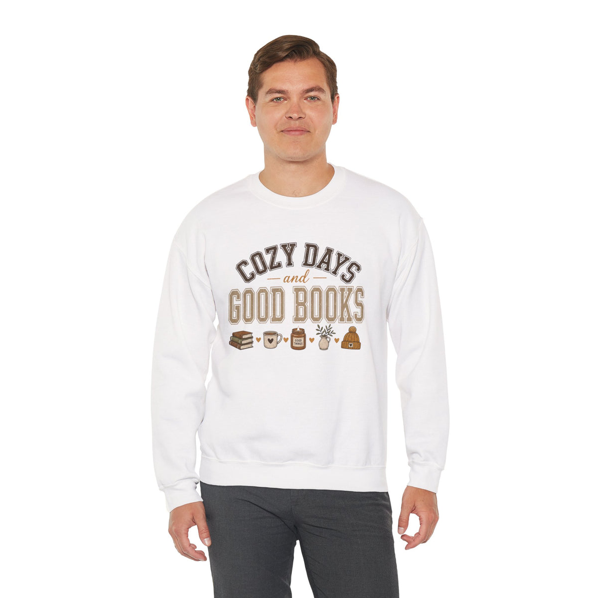 Cozy Days and Good Books Sweatshirt | Reading, Coffee, Cozy Vibes
