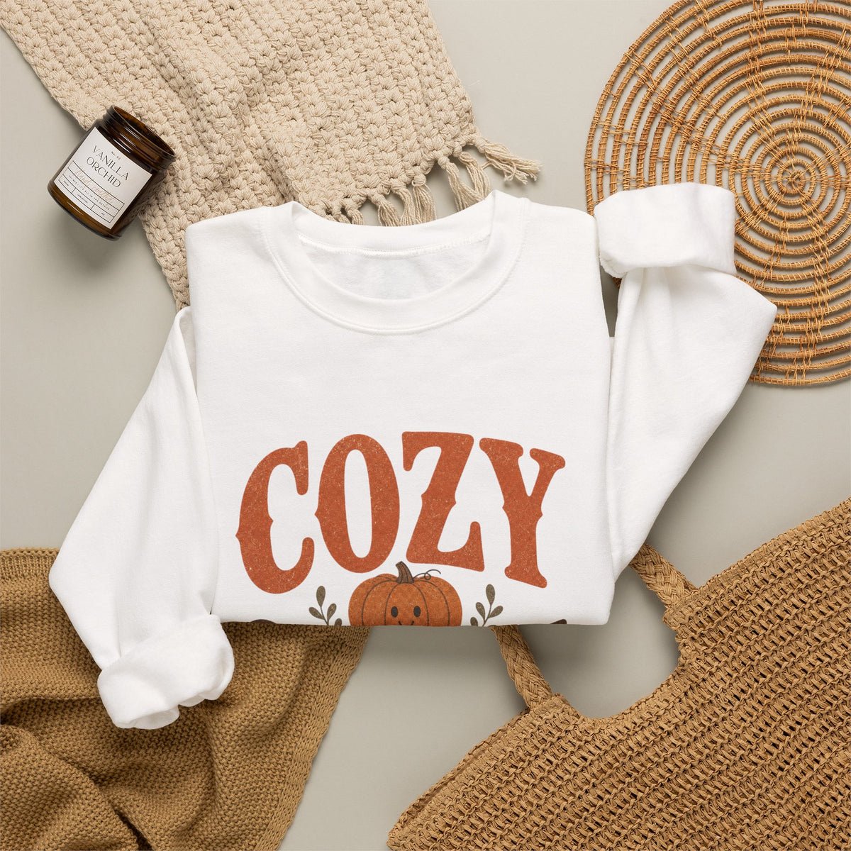 Cozy Season pumpkin graphic Sweatshirt | Autumn Club fall crewneck