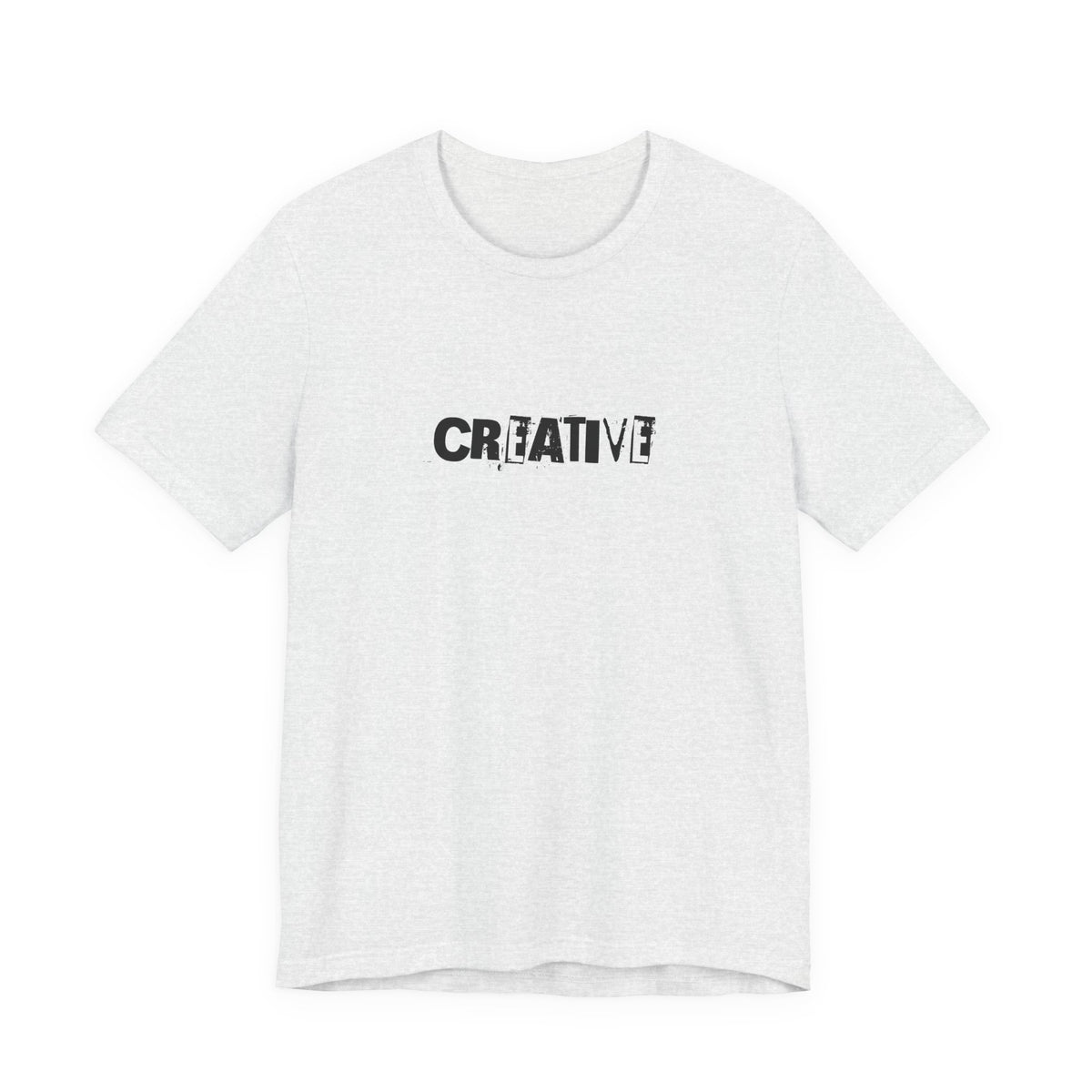 Creative text T-Shirt | distressed typography, minimalist art