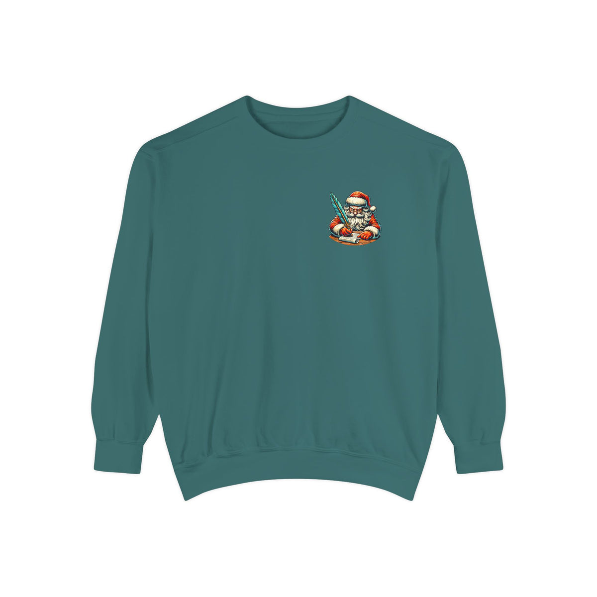 Christmas Sweatshirt Funny Naughty Santa Letter | Vintage Santa Coal In Stocking Comfort Colors Crewneck