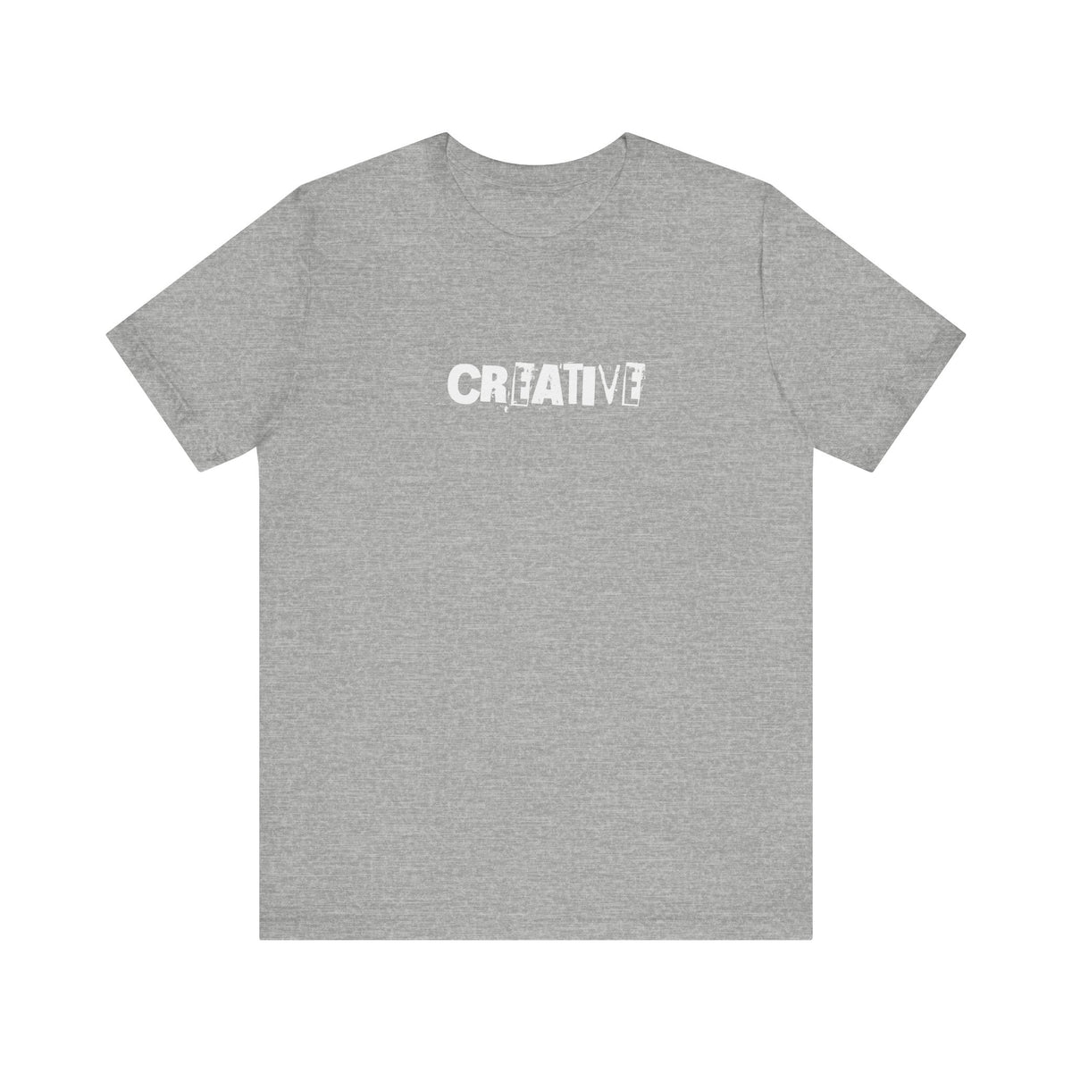 Creative Distressed Text T-Shirt | Minimal Typography Graphic Tee