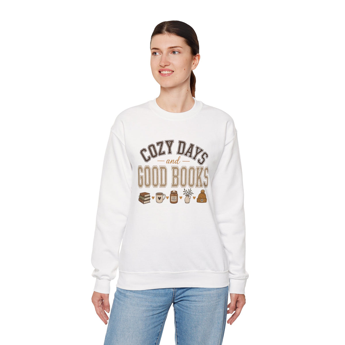 Cozy Days and Good Books Sweatshirt | Reading, Coffee, Cozy Vibes