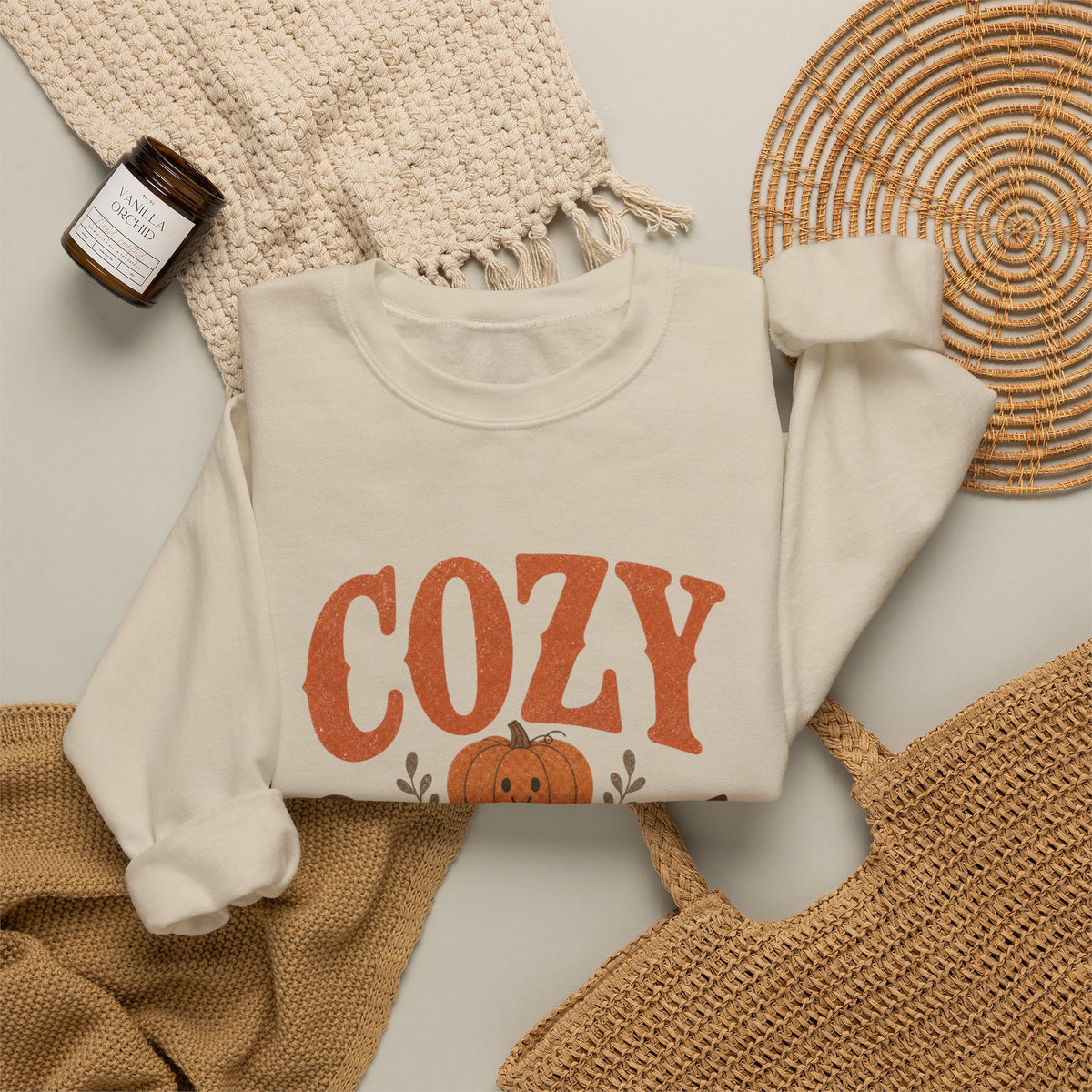 Cozy Season pumpkin graphic Sweatshirt | Autumn Club fall crewneck