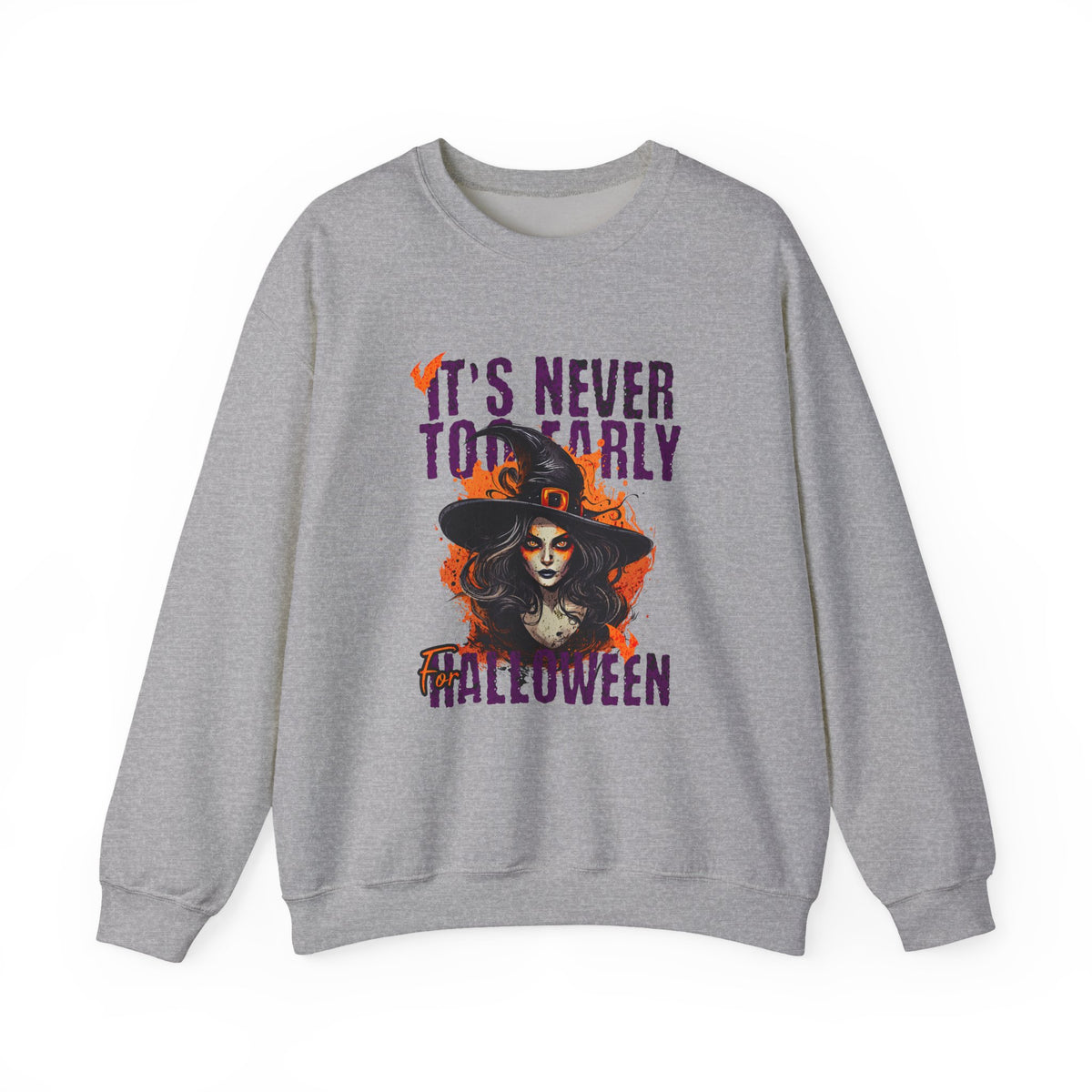 Halloween Witch Crewneck Sweatshirt | Halloween Graphic